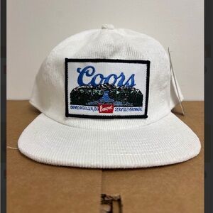 Coors White Corduroy Hat
